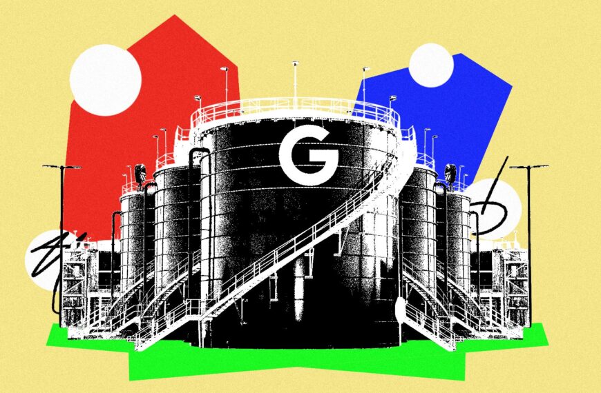 A New Google-Funded Data Center Will Be Powered by a Massive Gas Plant