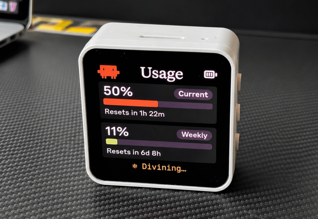 Clawdmeter turns your Claude Code usage stats into a tiny desktop dashboard
