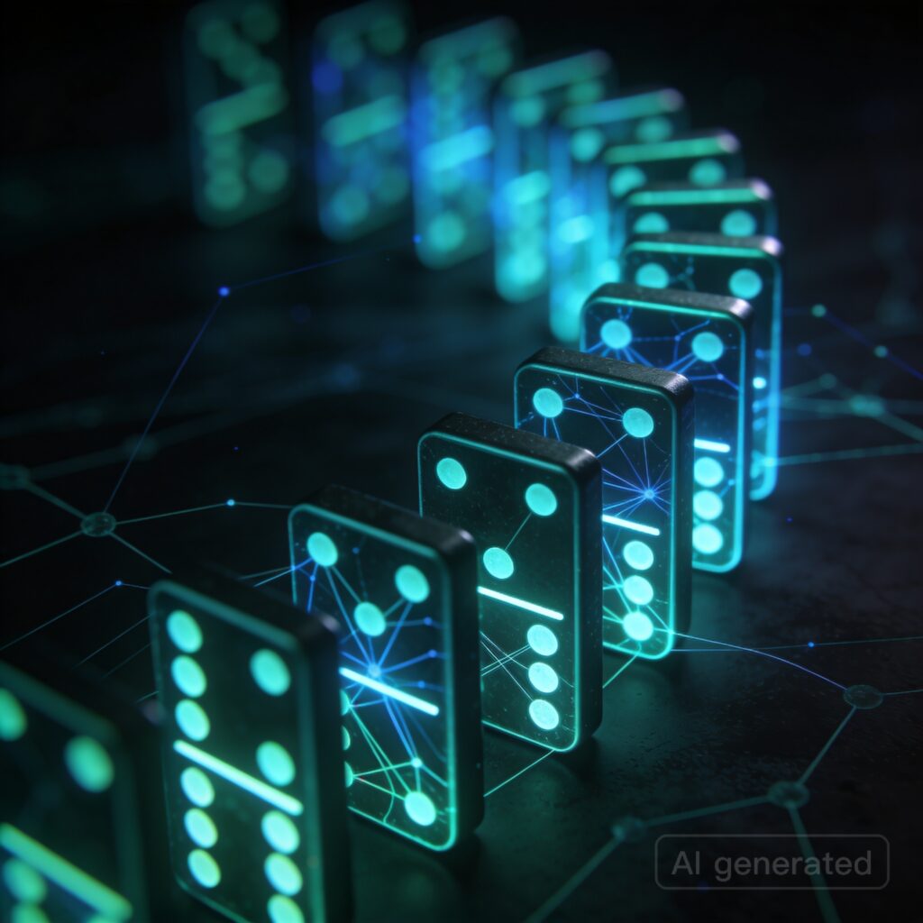 Dominoes of meaningless tokens!