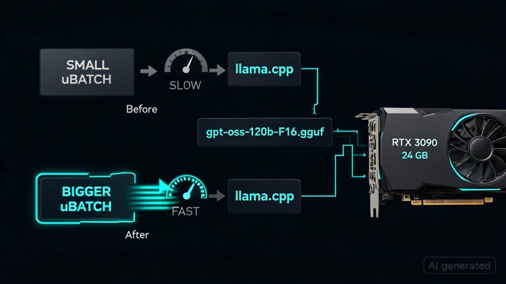 Drastically improve prompt processing speed for –n-cpu-moe partially offloaded models