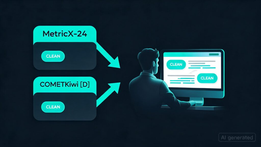 Follow-up on the TranslateGemma subtitle benchmark: human review of segments rated “clean” by MetricX-24 and COMETKiwi [D]