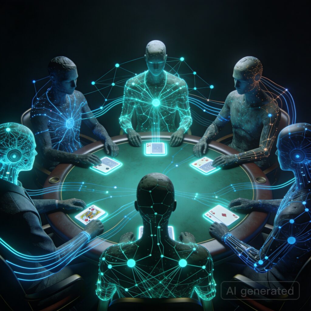 I gave the same AI 6 different personalities and made them play poker 100 times.