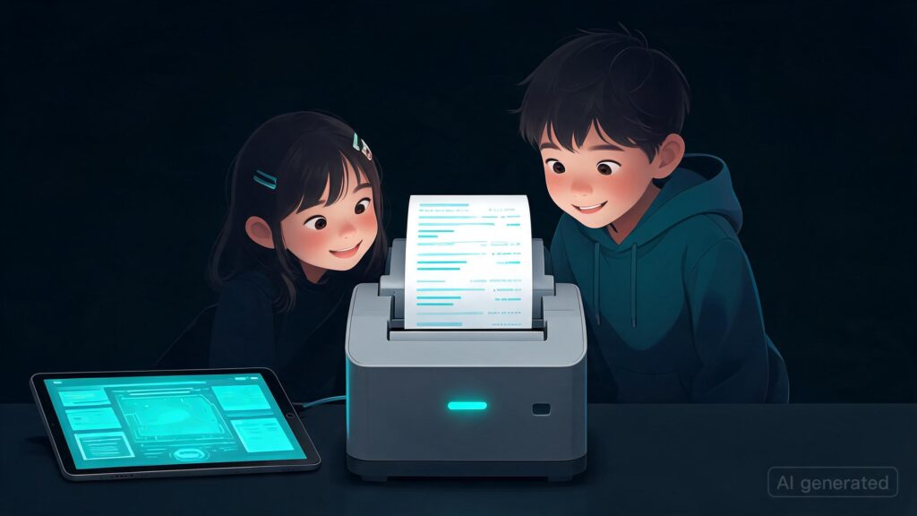 I made an agentic “Daily Brief” for my kids with a receipt printer
