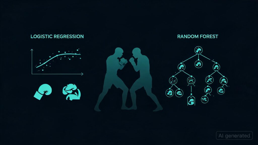 ML for UFC predictions: logistic regression vs random forest? [P]