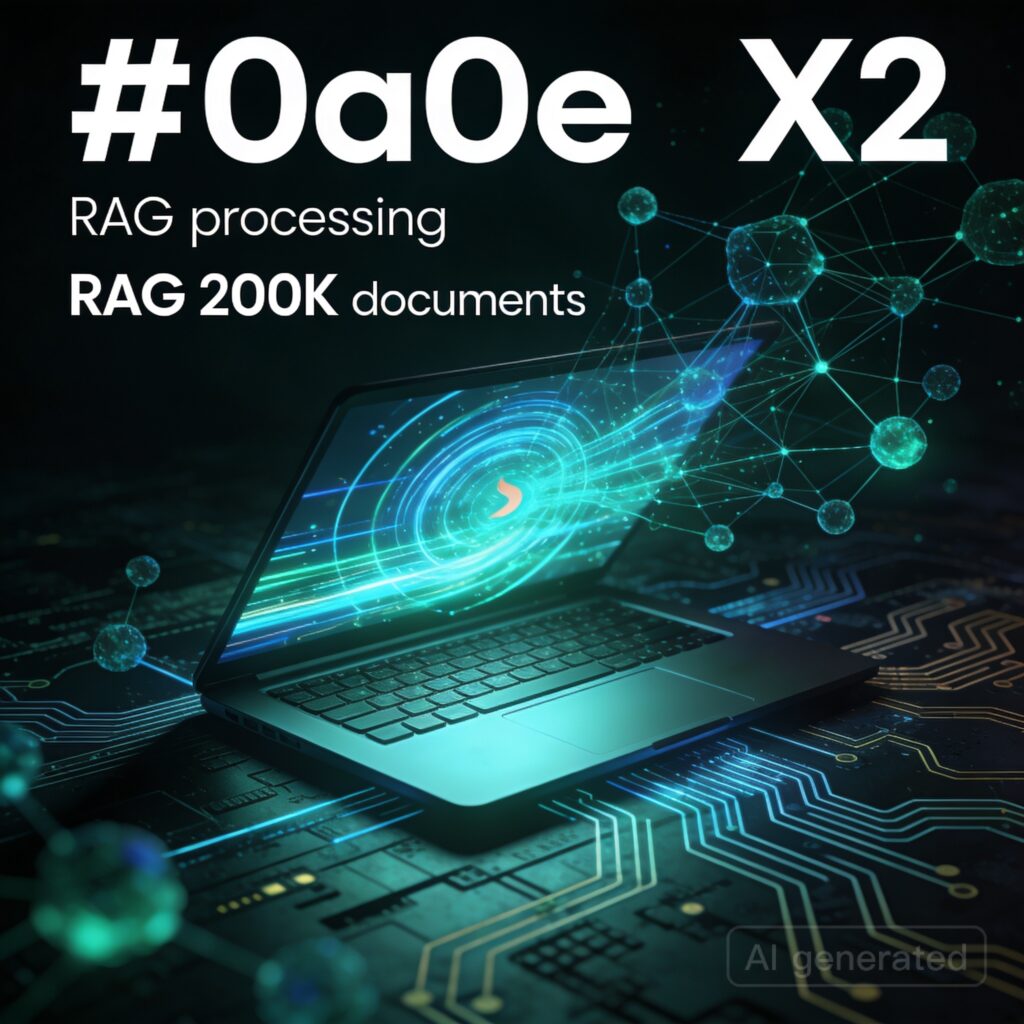 RAG on Snapdragon X2 Laptop, 200K documents.
