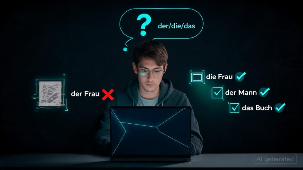 Small local model for questions on German grammar