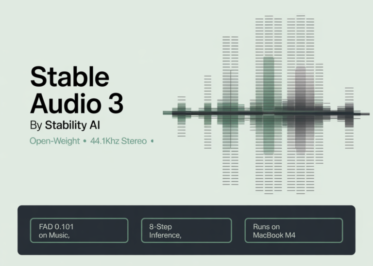 Stability AI Releases Stable Audio 3: A Family of Fast Latent Diffusion Models for Audio Generation and Editing