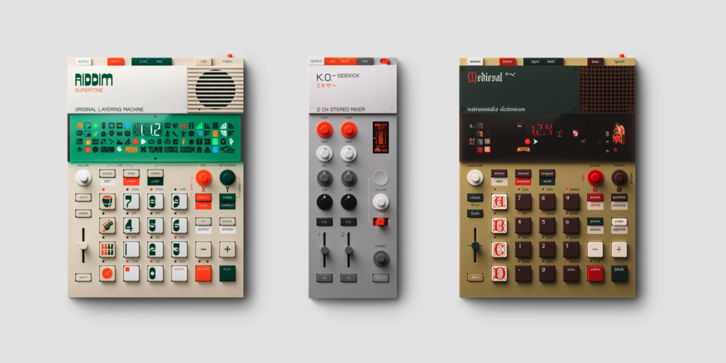 Teenage Engineering K.O.-sidekick, a 2-channel performance-friendly mixer