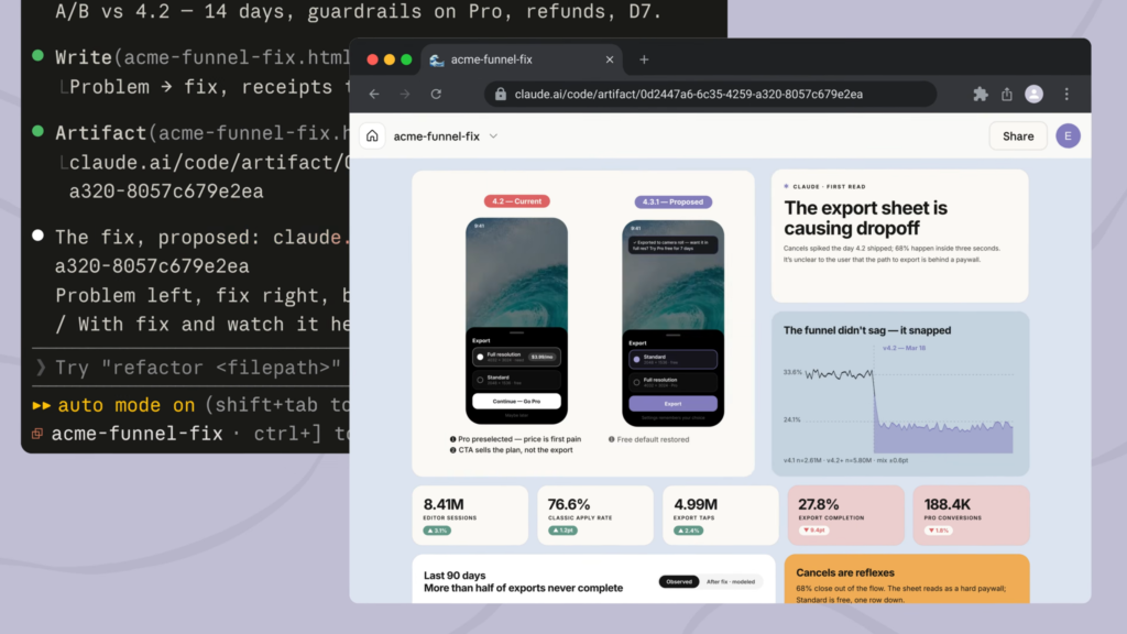 Anthropic brings Artifacts to Claude Code, letting teams share live pages from coding sessions
