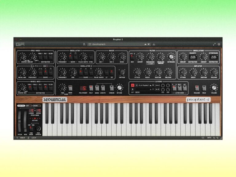 GForce launches official Prophet~5 plugin with original hardware functionality and classic factory presets
