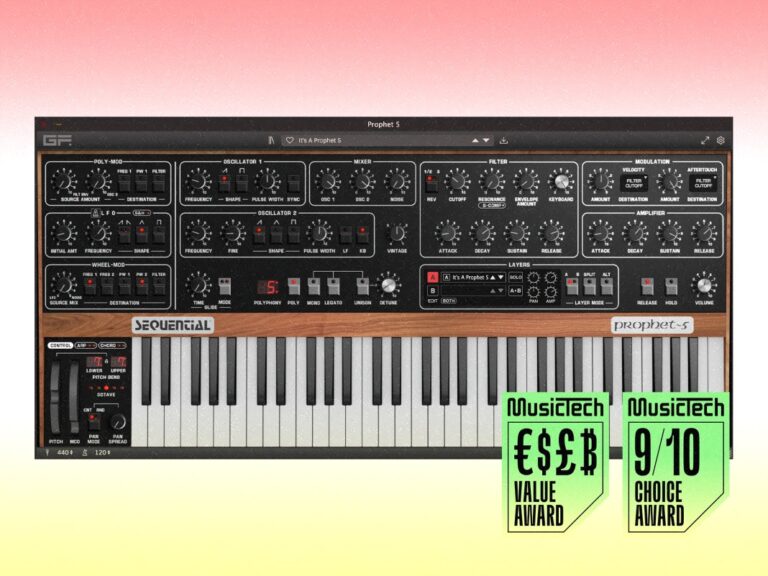 GForce Software’s Sequential Prophet-5 is the best Prophet-5 emulation ever, hands down