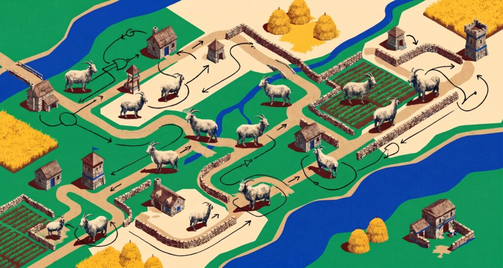 Microsoft researcher builds a working neural network out of goats in Age of Empires II to critique AI science
