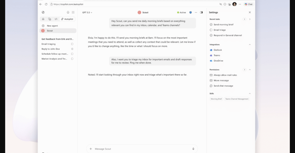 Microsoft Scout is a new AI personal assistant built on OpenClaw