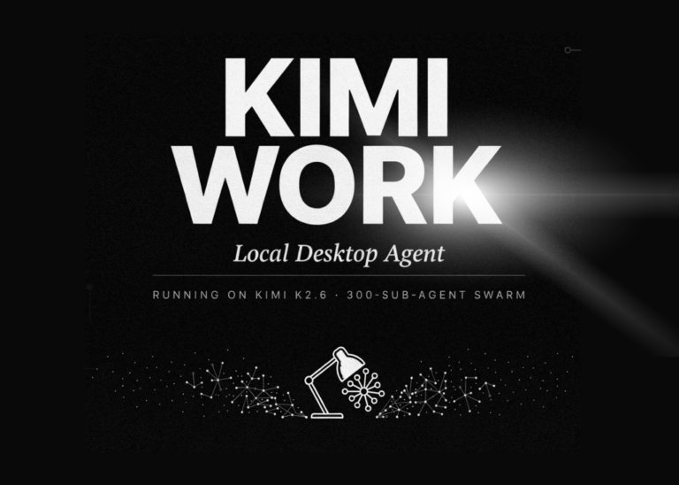 Moonshot AI Launches Kimi Work, a Local Desktop Agent Reportedly Running on Kimi K2.6 With a 300-Sub-Agent Agent Swarm