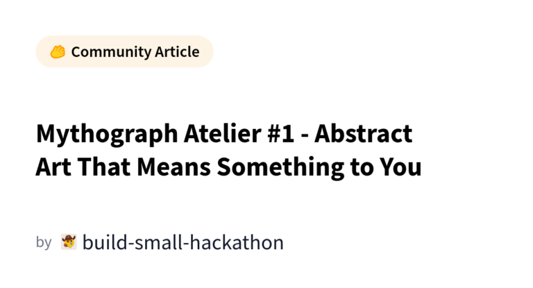 Mythograph Atelier #1 – Abstract Art That Means Something to You