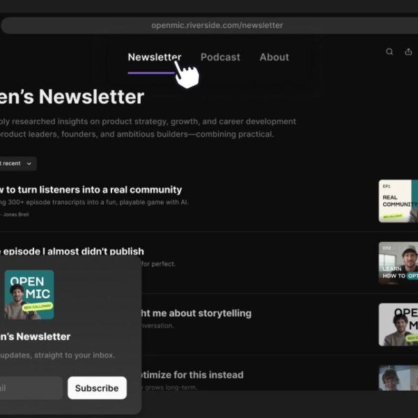 Podcasting platform Riverside enters&hellip;