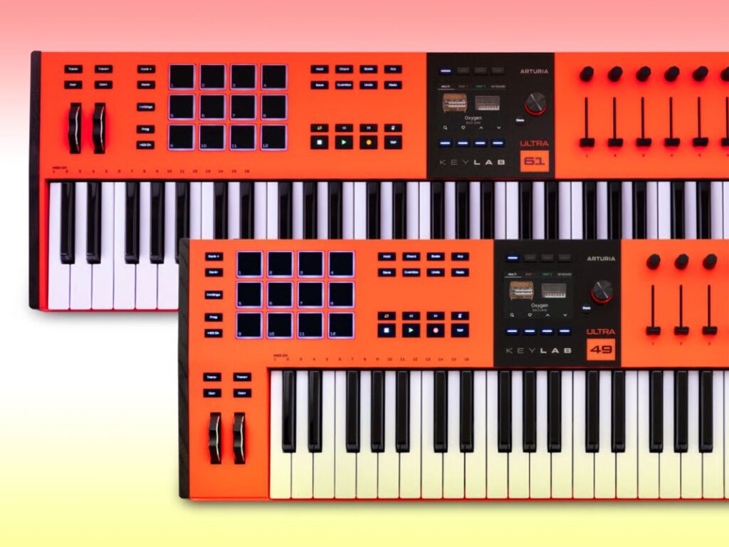 Arturia has reskinned its KeyLab Mk3 with a bright orange finish – don’t look at these pictures or you might accidentally buy it