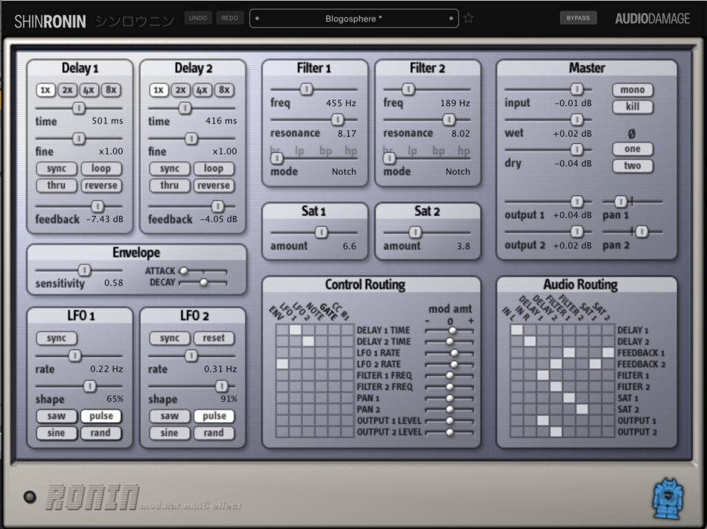 Audio Damage ShinRonin, now free, is a throwback to 2003 plug-in design