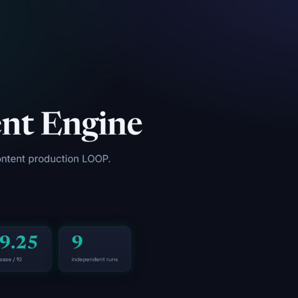 We built a content&hellip;
