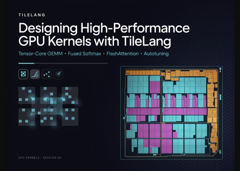 Designing High-Performance GPU Kernels with TileLang: Tensor-Core GEMM, Fused Softmax, FlashAttention, and Autotuning