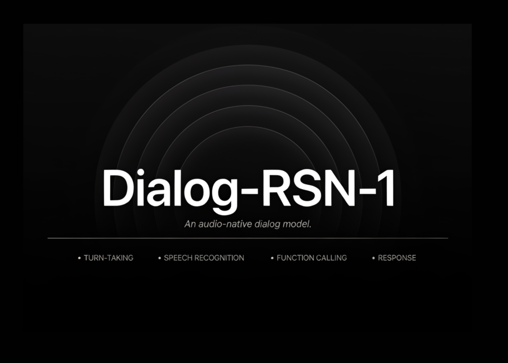 PolyAI Releases Dialog-RSN-1: An Audio-Native Dialog Model That Fuses Turn-Taking, Speech Recognition, Function Calling, And Response