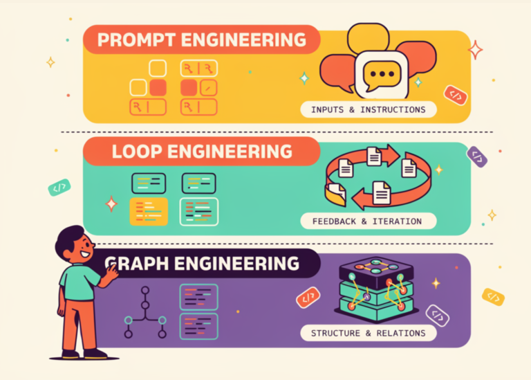 Prompt Engineering vs Loop Engineering vs Graph Engineering: What Changes at Each Layer