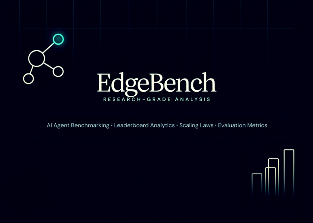 Research-Grade EdgeBench Analysis: AI Agent Benchmarking, Leaderboard Analytics, Scaling Laws, and Evaluation Metrics
