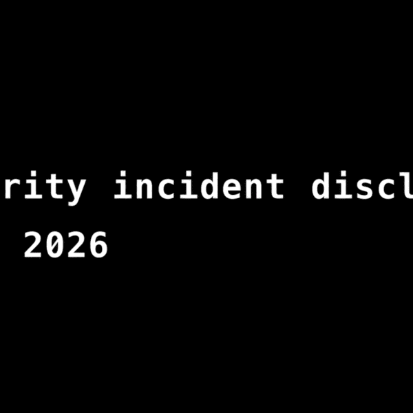 Security incident disclosure —&hellip;
