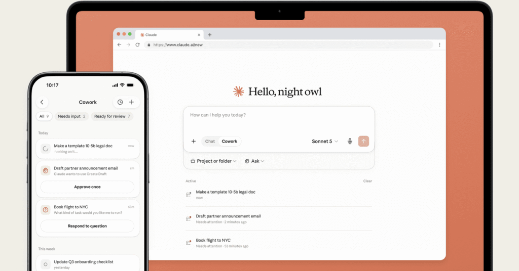 Shut Those Laptops! Anthropic Puts Its Claude Cowork Agent on Your Phone