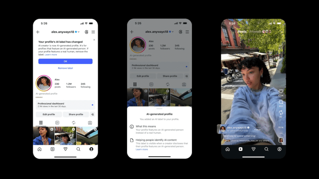 Instagram puts new limits on undisclosed AI profiles