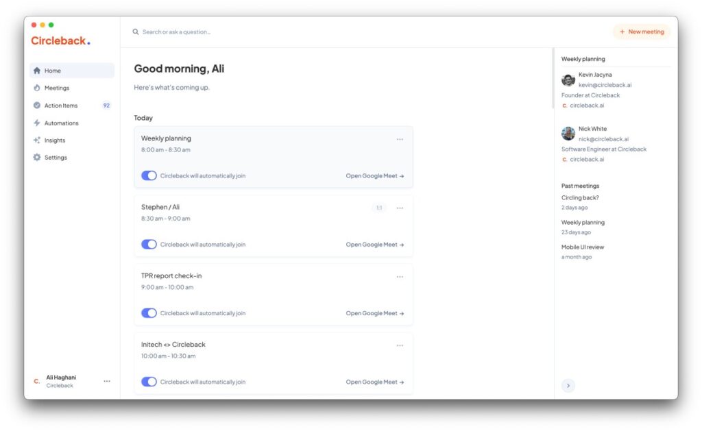 Meeting notetaker Circleback adds a free tier to attract more customers