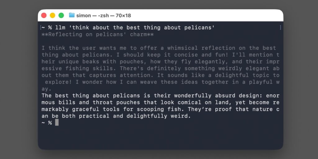 New release of LLM adds support for reasoning traces, OpenAI Responses, server-side tools, and smarter logging