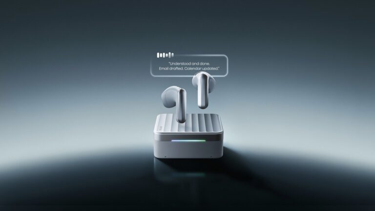 Plaud’s new earphones come with an eSIM-enabled case for talking to AI agents