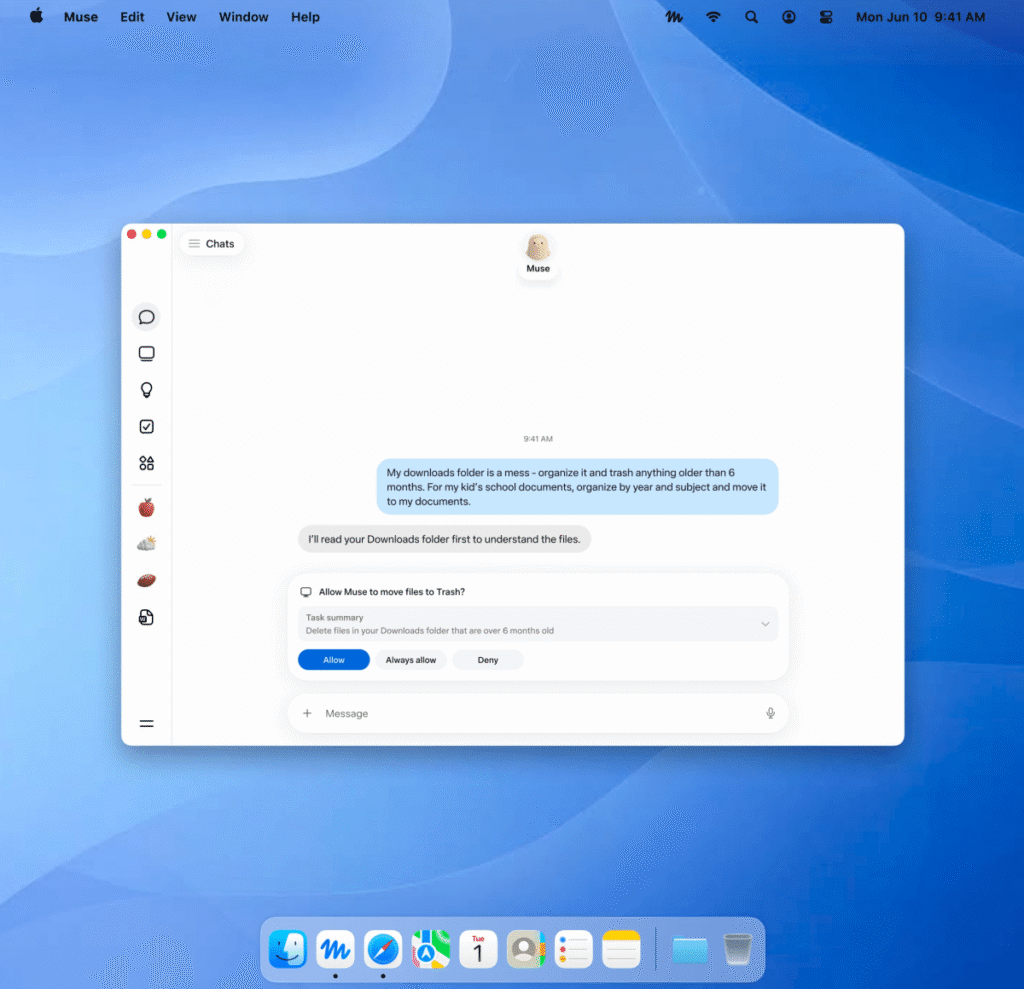 Meta’s Muse hits Mac, letting the AI take actions on your computer