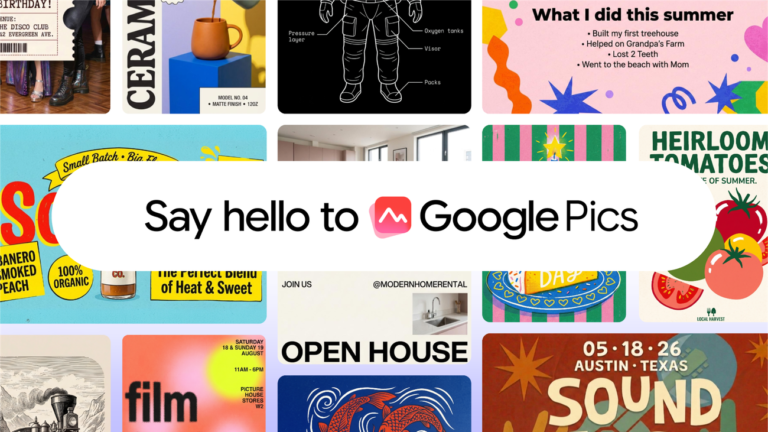 Try Google Pics: Easy image creation and editing in Google Workspace