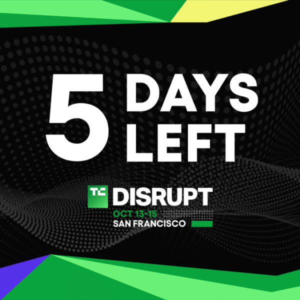 5 days to TechCrunch&hellip;