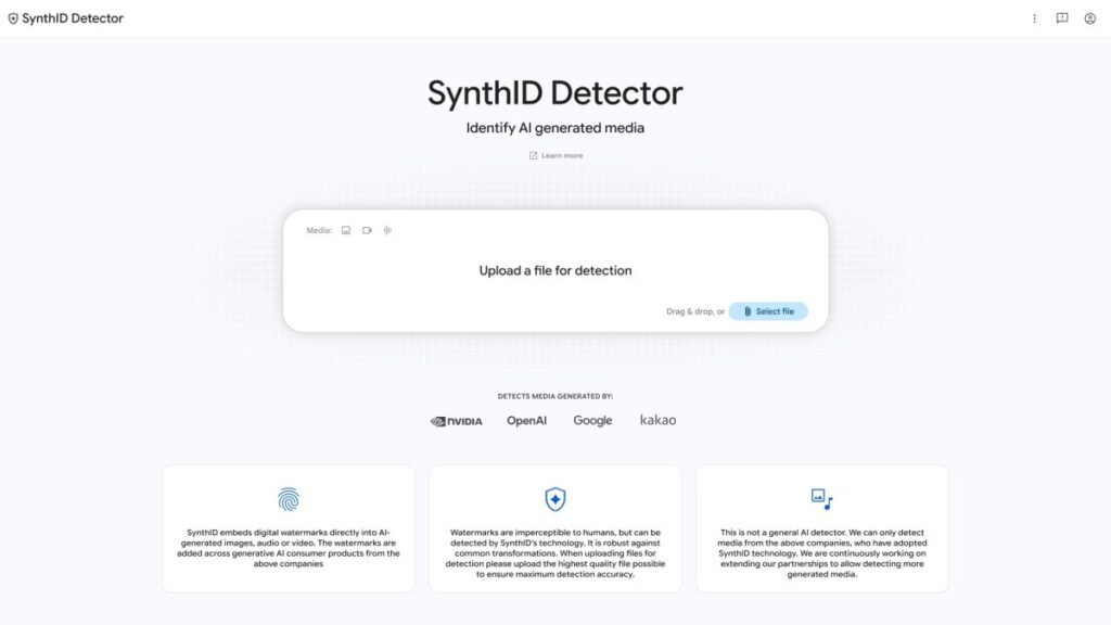 Google’s new SynthID website can identify AI-generated media