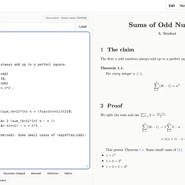 LaTeX renderer