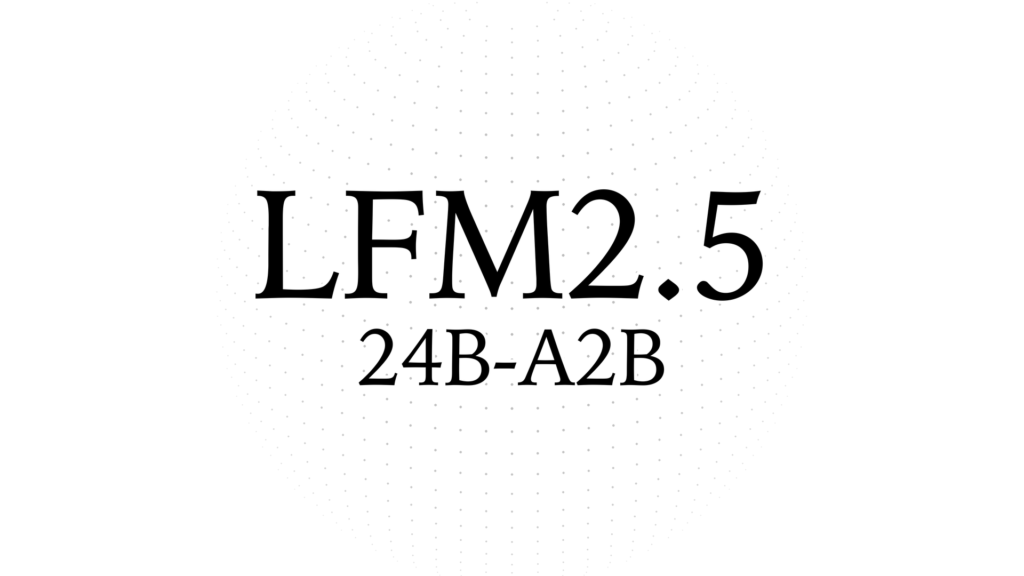 Run fast, private agents on-device with LFM2.5-24B-A2B