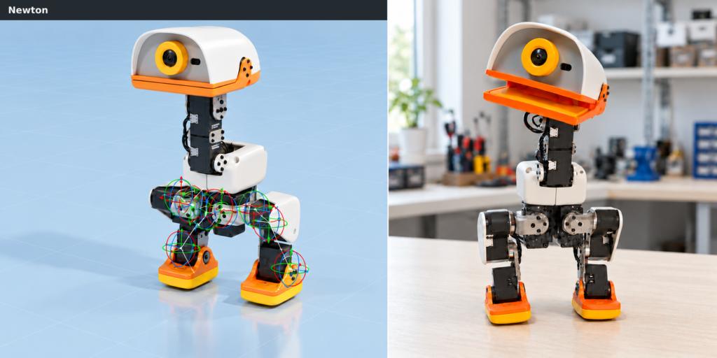 Train in Simulation, Deploy on a Real Robot: Microduck with Isaac Lab 3.0